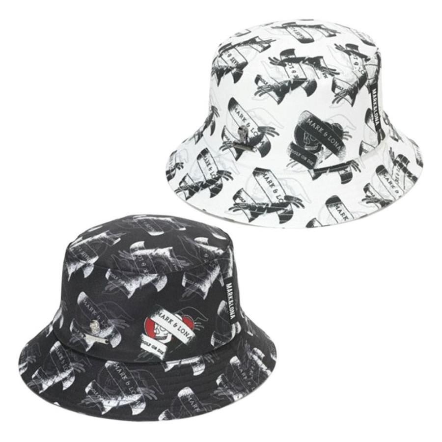 마크앤로나 라벨 하트 버킷 햇 2컬러 MLF-5A-FC06