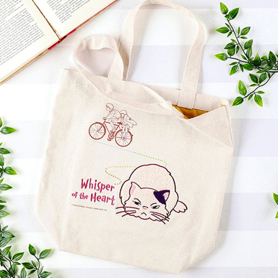 지브리 귀를 기울이면 고양이 토트백 에코백